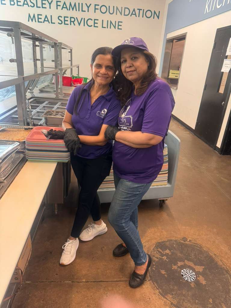 Volunteers serving the community